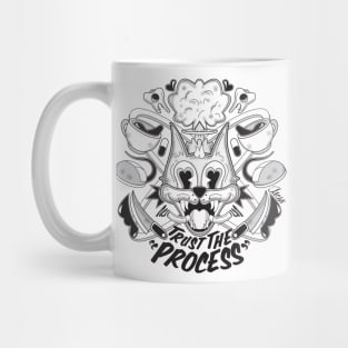 "Trust the Process" white shirt Mug